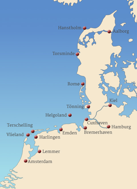 Segelrevier Nordseekarte